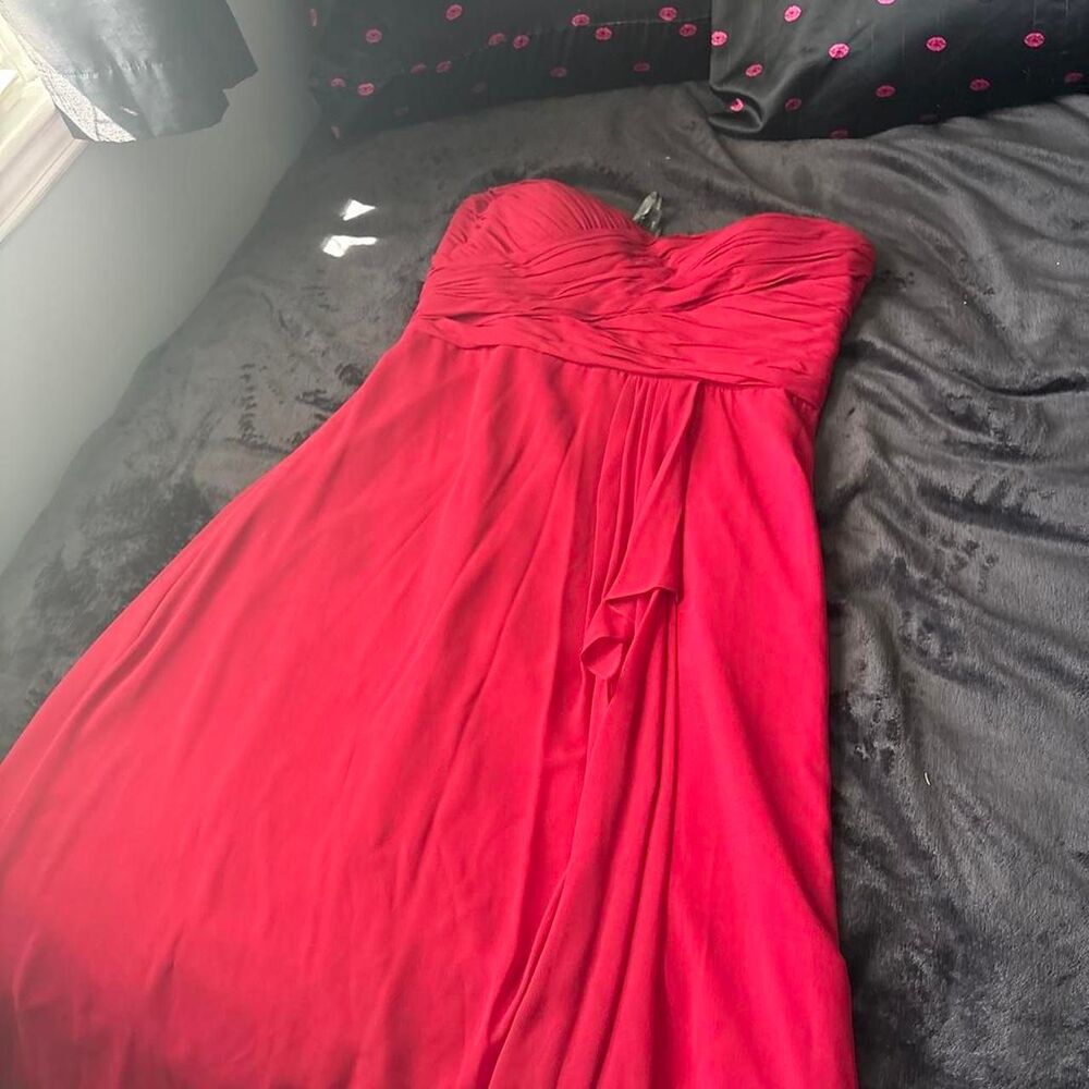 Unbranded Women's Red and Burgundy Dress